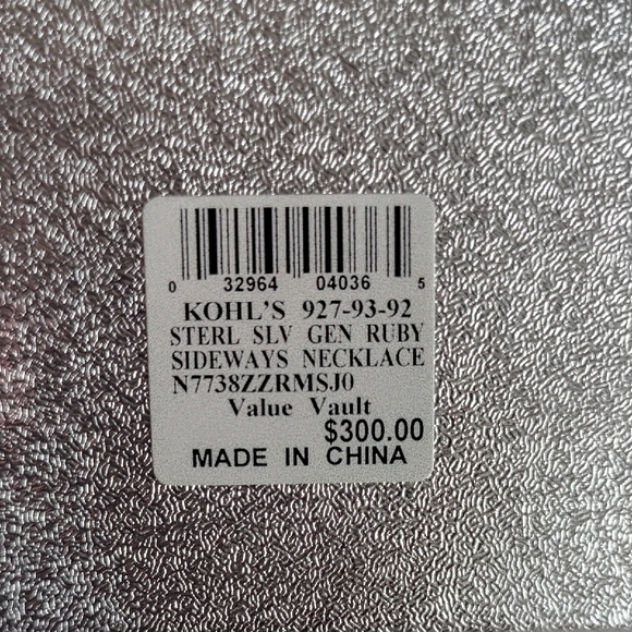 Elegant Sterling Silver Infinity Necklace with Genuine Ruby Stones - Picture 4 of 5